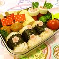 マッハママ's cooksnap of when they made 棒付きハンバーグ♪　運動会のお弁当に♪.