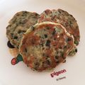 ゆめめもも's cooksnap of when they made 離乳食 ほうれん草とバナナのパンケーキ.
