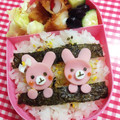 たにたーに's cooksnap of when they made 幼稚園 キャラ弁♡うさぎ 簡単 お弁当.