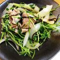 rin0418r24's cooksnap of when they made 超絶簡単！豚肉と豆苗の塩こんぶ炒め.