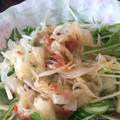 yamashika☆'s cooksnap of when they made たまねぎと水菜とにんじんの梅肉和え.