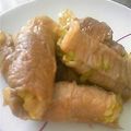 ｽゥ。's cooksnap of when they made 春キャベツとチーズを豚肉で巻き巻き～.