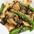 chulita5's cooksnap of when they made 鶏胸肉とスナップエンドウの塩昆布炒め.