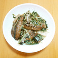 ほし☆うさ's cooksnap of when they made サンマの蒲焼と水菜の簡単炒め.