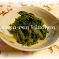 surirera's cooksnap of when they made 春菊克服？胡麻和え.
