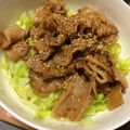 ヴィーナスけい's cooksnap of when they made ガーリックバターしょうゆで！肉食系豚丼.