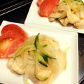 クック0U9TP8☆'s cooksnap of when they made 蒸し鶏の和風マリネ.