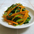 nasubeam's cooksnap of when they made 即席！簡単ほうれん草と人参のナムル.