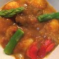 ラクラクダ's cooksnap of when they made モチモチおからだんごのカレー炒め.