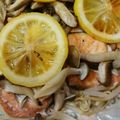 nokoko's cooksnap of when they made 鮭とキノコのフライパン蒸し焼き.
