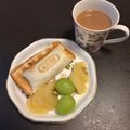 ほか弁ママ's cooksnap of when they made エビカツorコロッケのホットサンド.