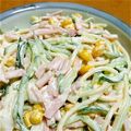 max4995's cooksnap of when they made スパサラに粉チーズ入れちゃいました.