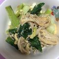 ∞ともちゃん∞'s cooksnap of when they made えのき入り卵スクランブルちんげん菜.