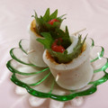 赤い電話's cooksnap of when they made おつまみに！ちくわと梅の巻物.