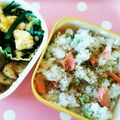 ささなお's cooksnap of when they made グリーンピースご飯 with しゃけ.