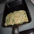 0nohaha's cooksnap of when they made モッチモチ☆ お好み焼き風 おから餅.