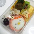 ゆっちゃンo's cooksnap of when they made 幼稚園 お弁当 キャラ弁♡キティちゃん.