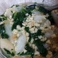けんしんまる's cooksnap of when they made 離乳食*中期～『青菜とお麩の納豆煮』.