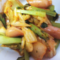 Loveis710's cooksnap of when they made ほうれん草とウインナーのキムチ炒め！.
