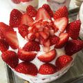 ナナこ's cooksnap of when they made ♡いちごのレアチーズケーキ♡.