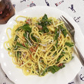 maankjm's cooksnap of when they made 我が家の定番「梅と水菜の和風パスタ」.