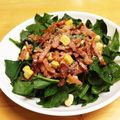 chirochan☆'s cooksnap of when they made かりかりベーコンとほうれん草のサラダ✿.