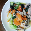 エンテイ's cooksnap of when they made 簡単 青菜と鳥もも肉のマヨ炒め.