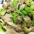 ひでなな☆'s cooksnap of when they made セロリと豚肉の香り炒め.