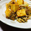 クックKDTQD7☆'s cooksnap of when they made 厚揚げと豚こまの甘辛炒め.