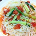 しゅがこ's cooksnap of when they made 和えるだけ☆簡単トマトの冷製パスタ.