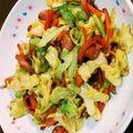 ぐりこ2号's cooksnap of when they made 簡単夕飯★キャベツのチーズカレー炒め.