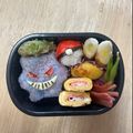 かしゅかしゅん's cooksnap of when they made キャラ弁 ポケモン ゲンガー.
