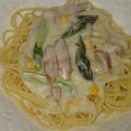 ばななちゃん538's cooksnap of when they made 簡単濃厚★アスパラクリームパスタ.