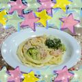 めりんごめりんご's cooksnap of when they made ブロッコリーとベーコンのホワイトスパ！.