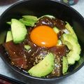 RIANmom's cooksnap of when they made マグロとアボカドのユッケ丼.