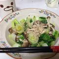 夏目隕石's cooksnap of when they made 椎茸とチンゲン菜の味噌ごま油サラダ.