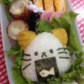 たにたーに's cooksnap of when they made デコ弁♡ネコちゃんおにぎり弁当.