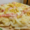 sunita's cooksnap of when they made (フライパンで仕上げる)うどんピザ.