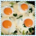 みまりん's cooksnap of when they made 小松菜チーズの巣ごもり目玉焼き.