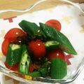 ﾏﾃｨｺ's cooksnap of when they made プチトマトとオクラの塩昆布合え.