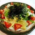 recoreco's cooksnap of when they made 水菜と海苔のアジアンサラダ[覚書].