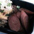 りんご♪＊＋。's cooksnap of when they made 魚肉ソーセージを焼肉のタレで☆お弁当に.