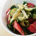 わかさわ家's cooksnap of when they made ピリッ！トマトきゅうり新玉の和サラダ.