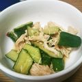 ♪あかいきのこ♪'s cooksnap of when they made ササミとキュウリのニンニク漬け.