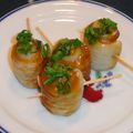 ジョングレ's cooksnap of when they made お弁当に♪クルクル竹輪のネギ味噌焼き.