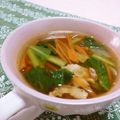 赤い電話's cooksnap of when they made 温まるピリ辛コチュジャンスープ.
