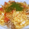ふーどあばたー's cooksnap of when they made 簡単美味！豚肉とエリンギのトマ玉あんかけ.