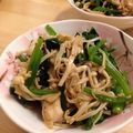 小ねこママもりんちゅ's cooksnap of when they made ムネ肉とほうれん草のごま和え☆具だくさん.