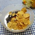 メルティローズ's cooksnap of when they made ヨーグルトで食べる✿こしあんフレーク.