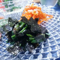 ｸﾏﾘｴ's cooksnap of when they made ほうれん草の海苔和え.